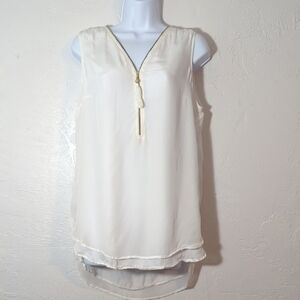 4 FOR $24 Soft Surroundings Basic Sleeveless Blouse Flowy Minimalist Layering M